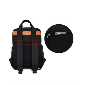 Sac à dos en cuir véritable personnalisé, utilisation quotidienne, imperméable, fermeture éclair, sac à bandoulière unisexe, meilleure qualité, OEM, léger, sac à dos de voyage - Product Image 2