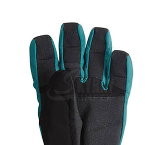 ถุงมือสกีแฟชั่นสำหรับผู้ชายสีเขียวเข้มทำจากหนังคุณภาพสูงสำหรับฤดูหนาว - Product Image 4