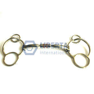 Universal Mullen Shaped Barrel Bit Copper <b>Rollers</b> Stainless Steel Horse Bit Snaffle All Sizes Available Liberta International - Product Image 4