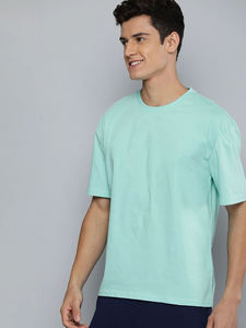 Camiseta clásica de algodón pesado para hombre, 240 gramos de largo, ajuste holgado, estampado de logotipo personalizado y bordado, ropa informal al por mayor - Product Image 3