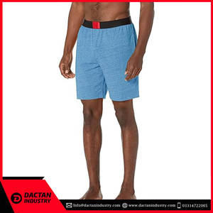 ชุดเซ็ตขาสั้นแฟชั่นใหม่สำหรับผู้ชาย ผ้าฝ้ายระบายอากาศดี รับผลิตตามแบบ OEM ราคาถูก เป็นมิตรกับสิ่งแวดล้อม ลายเรียบ เอวยางยืด - Product Image 6