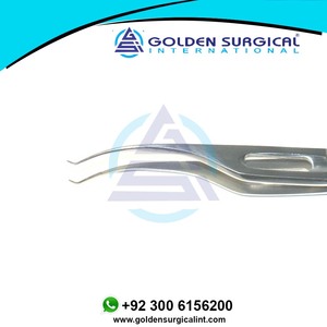 Instrument ophtalmique Doyen Colibri Forceps très délicat 1x2 dents, tiges extrêmement minces de 0.12mm pointes courtes avec plate-forme de fixation - Product Image 5