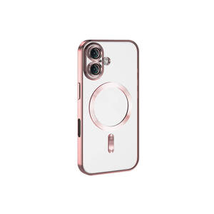 เคส Netzy Luxury สำหรับชาร์จไร้สาย Magsafe สำหรับ iPhone 16 Plus สีทอง วัสดุ PC และซิลิโคน พร้อมการปกป้องกล้อง - Product Image 4