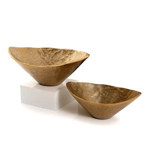 Latest Design Metal Salad Bowls Dining Table Serving Bowl Gold Color Hotels <b>Dinnerware</b> Serving Bowls Handmade - Product Image 1