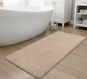 Tapis rectangulaire moderne DarianA Furr en fourrure douce et dense, écologique, lavable en machine, couleur unie, antidérapant, en polyester - Product Image 3