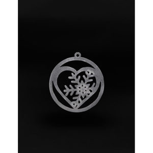 Decorazione per Albero di Natale a Forma di Cuore - Product Image 1