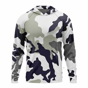 Sudadera con capucha de camuflaje de pesca para hombre, Camisa con capucha de pesca de manga larga transpirable de verano/UPF 50 + camisa de pesca con protección solar 4XL - Product Image 5