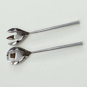Espejo plateado pulido increíble cena diseño único cucharas y tenedor juego de cubiertos Acero inoxidable Metal decorativo mango largo - Product Image 4