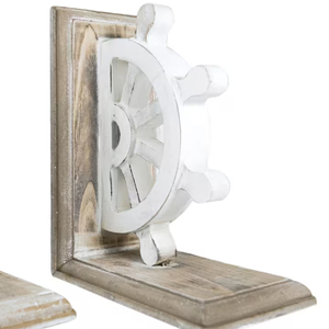 Soporte para libros, venta al por mayor, bookEnd, nuevo estante para libros para diseño de barcos, productos hechos a mano de fábrica de La India - Product Image 2