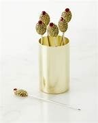 Metal Olive Picks Premium Stainless Steel Reusable Skewers Luxury <b>Bar</b> Tools for Home Party Kitchen Accessories - Product Image 2