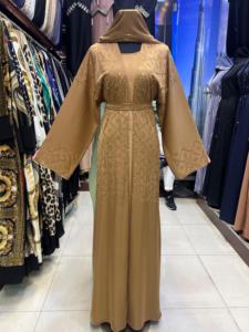 2024 Dubai hermosa ropa islámica tradicional negra para mujeres Arabia Saudita Abaya Dubai Abaya ropa musulmana ropa del Golfo - Product Image 3