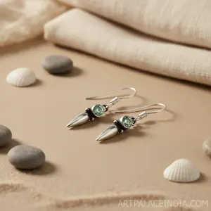 "925 Silver <b>Butterfly</b> & Water Drop Blue Gemstone Dangle Earrings for Women's Wedding & Party <b>Gifts</b>" - Product Image 2