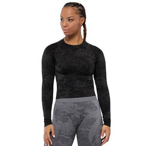 Diseña Tu Propia Camiseta Deportiva Personalizada para Mujer, Corte Ajustado, Diseño Estampado, Lavado Ácido, Manga Larga, Camiseta Deportiva de Manga Larga para Mujer - Product Image 4