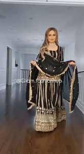 Nouvelle arrivée Evergreen Designer Outfit Heavy Faux Georgette Kurti Pant & Dupatta With Heavy Embroidery World Wide Exportateur - Product Image 5