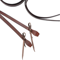Bridon de cheval en cuir pleine fleur Ranch Heavy, 5/8" x 8', réglable, de qualité supérieure, huilé et lesté, style Western, 35-66cm/13.78-25.98in, modèle Broken