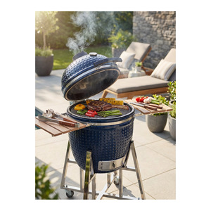 Kamado Mangal & <b>BBQ</b> Grill Premium Stainless Steel Charcoal Grill for Garden and Terrace Multifunctional Smoker Functionality - Product Image 2