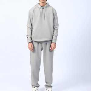 Conjunto Deportivo de Dos Piezas para Mujer, Color Gris Claro, con Estampado de Diamantes de Imitación, Sudadera con Capucha y Pantalones de Chándal, Estilo Casual Urbano, Felpa Suave y Cómoda - Product Image 5