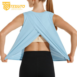 Femme Workout Wear Sport Yoga Tank Top pour Gym Débardeurs imprimés personnalisés de haute qualité pour les femmes Thick Strap Gym Débardeurs pour femmes - Product Image 5