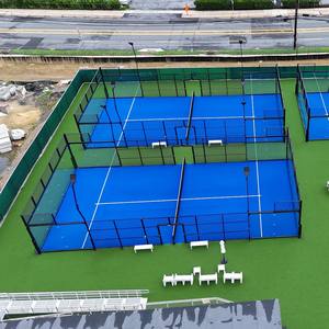 Cancha de Pádel Panorámica Profesional, Cancha de Pádel al Aire Libre, Terrain de Pádel, Equipo para Cancha con Techo - Product Image 3