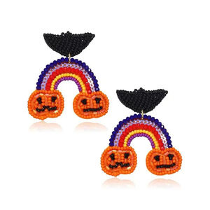 Meilleure Qualité Noël Géométrique À La Mode Perlé Boucles D'oreilles Plaqué Or Unisexe Nouvelle Arrivée Du Fabricant Indien Cosplay - Product Image 4