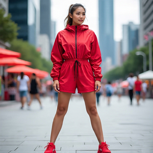 Verano 100% Poliéster Nylon Spandex Rain Short's Streetwear Senderismo Mujeres Pantalones cortos cortavientos de secado rápido Señoras - Product Image 3