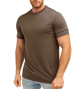 T-shirts pour hommes décontractés, t-shirts pour hommes légers, t-shirts pour hommes de couleur unie, en vente, logo personnalisé, prix bas - Product Image 6