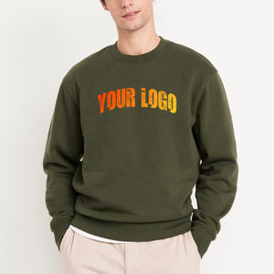 Fournisseur en gros Sweat-shirt à logo personnalisé Col rond Manches longues Tissu en polaire doux Vêtements décontractés - Product Image 1