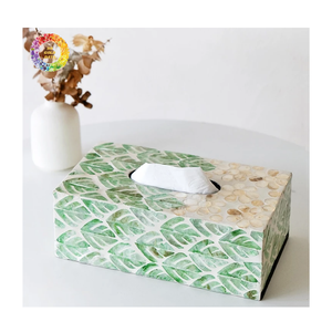 Handmade Wooden Tissue <b>Box</b> Mother of Pearl Inlay, Wholesale Square and Rectangle Shaped Wood Tissue Paper <b>Box</b> <b>Floral</b> - Product Image 6
