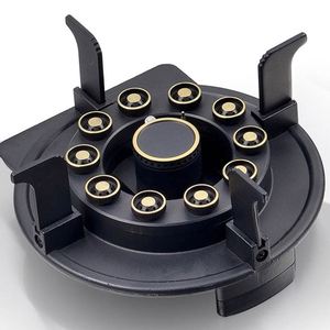 Cuisinière à gaz exclusive en acier inoxydable à trois brûleurs avec couvercle rabattable, à économie d'énergie, disponible - Product Image 6