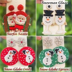 Pendientes de Sandía Hechos a Mano con Cuentas de Semillas, Bordado Colorido con Diseño de Fruta, Joyería de Moda de Verano, Cuentas al por Mayor, Tamaño Personalizado - Product Image 5