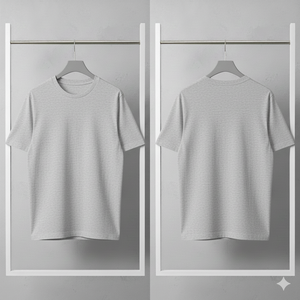 T-shirt Uni à Manches Courtes pour Homme Imprimé sur Mesure à Col Rond 60% Coton 40% Polyester Anti-Odeur Traitement Adoucissant au Silicone Jersey 180 GSM - Product Image 5