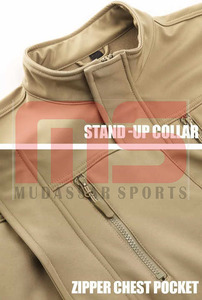 Vente en gros directe d'usine Veste softshell imperméable en toile à capuche pour homme Logo personnalisé Équipement de plein air Polyester de haute qualité Chaud - Product Image 3