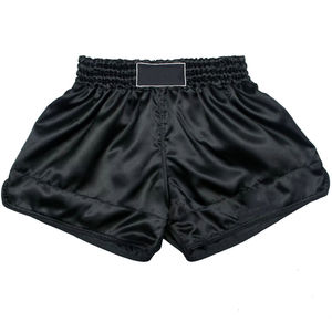 Shorts de MMA et de Muay Thai en satin à taille élastique en gros, impression par sublimation personnalisée, équipement de combat BJJ et de boxe - Product Image 5