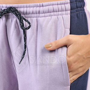 ขายตรงจากโรงงาน ชุดลำลองฤดูหนาวคุณภาพสูงสำหรับผู้หญิง ชุดเซ็ต 2 ชิ้นแบบมีฮู้ด สกรีนโลโก้ได้ ระบายอากาศ แห้งเร็ว สีพื้น - Product Image 6