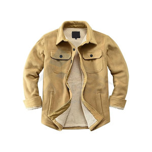 Veste chemise en polaire polaire pour homme, doublée de sherpa, épaisse, boutonnée, veste d'hiver avec plusieurs poches fonctionnelles, douce et isolée - Product Image 1
