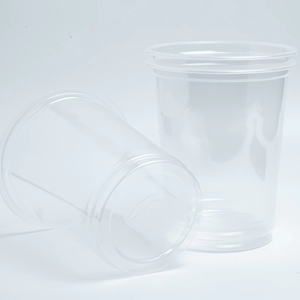 Vasos Desechables de Plástico PP de Alta Gama de 12/16 oz con Tapas Planas o Abombadas, Vaso para Bebidas Calientes y Frías para Café, Té, Jugo, Gran Venta 2026 - Product Image 1