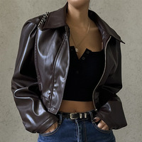 Chaqueta de Invierno Acolchada Transpirable de Piel Sintética 2025, Estilo Urbano, Cuello Alto, Informal, Larga y Sencilla para Mujer