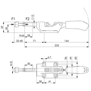 AMF N° Pince de serrage à pression pour outil de jardinage manuel, taille 3, référence 6845 - Product Image 3