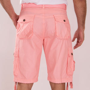 Pantalones Cortos Cargo Transpirables de Cintura Media para Hombre de Alta Calidad, Servicio OEM, Tela de Lana Peinada, Diseño Personalizable - Product Image 2