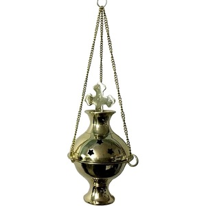 Brûleur d'encens à chaîne en laiton de haute qualité conçu à la main de luxe encensoir suspendu et diffuseur d'aromathérapie. - Product Image 4