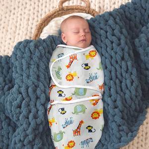 Lightweight Newborn Swaddle <b>Blanket</b> with Adjustable Closure for Easy Wrapping At Good Price - Product Image 4