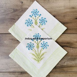 แผ่นรองจานและผ้าเช็ดปากพิมพ์ลายด้วยมือ - ซื้อแผ่นรองจานพิมพ์ลายตามสั่ง, ผ้าปูโต๊ะวาดลายด้วยมือ, แผ่นรองจานและผ้าเช็ดปากลายพิมพ์ด้วยมือแบบสำเร็จรูป - Product Image 3