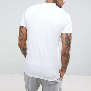 Camiseta de gimnasio para hombre, de secado rápido, transpirable, 100% poliéster, logotipo personalizado, patrón sólido OEM, manga corta, estilo de punto - Product Image 6