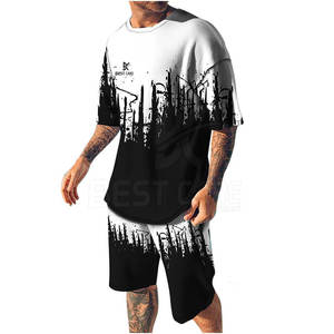 ชุดออกกำลังกายแบบลำลองสำหรับผู้ชายชุดออกกำลังกายและชุดออกกำลังกายกางเกงขาสั้นระบายอากาศได้ดีสำหรับฤดูร้อน - Product Image 6