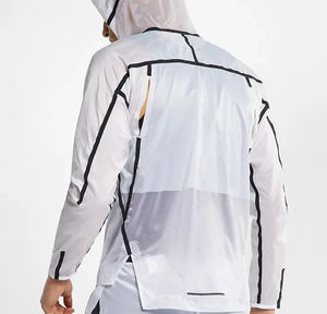 Chaqueta cortavientos deportiva transparente para hombre, Cazadora ligera impermeable de diferentes estilos, hecha a medida, nueva - Product Image 3