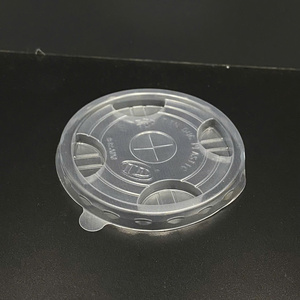 ฝาพลาสติก PP สำหรับสัตว์เลี้ยง75มม. 85มม. 90มม. ฝาโดมฝาแบนถ้วยพลาสติกพร้อมฝาปิดแบบใช้แล้วทิ้ง - Product Image 4