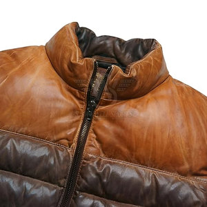 Chaqueta Acolchada de Piel de Vaca con Textura Suave y Sensación Cálida, Diseñada para Uso Casual en Invierno, Resistente al Viento y Transpirable, Ecológica - Product Image 6