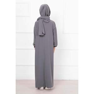 Vestido de oración para niños con chal Hijab, color humo - Product Image 2