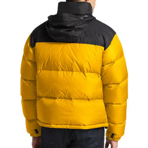 Customized Insulated Hooded <b>Balaclava</b> Puffer Jacket with Waterproof Features for Outdoor Winter Use <b>Men's</b> Front Logo - Product Image 4