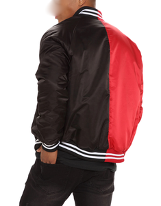 Moda Dropshipping satén Varsity chaqueta OEM personalizado bordado bombardero estilo de béisbol para hombres y mujeres ropa Unisex - Product Image 2